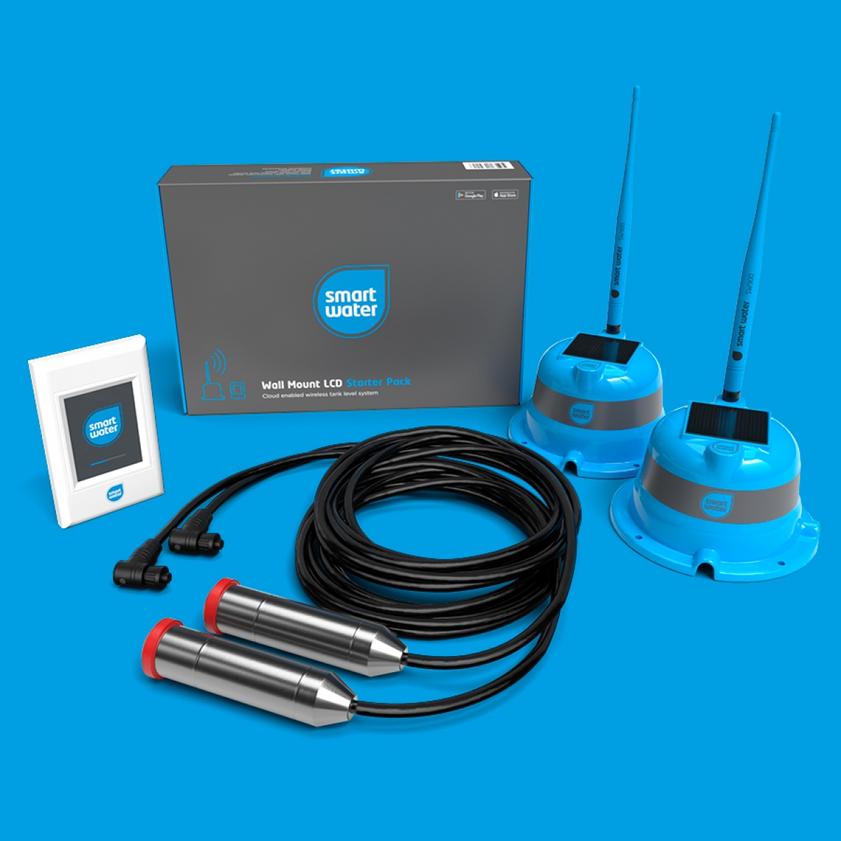 Wall Mount WiFi LCD Starter Pack - 2 Tank