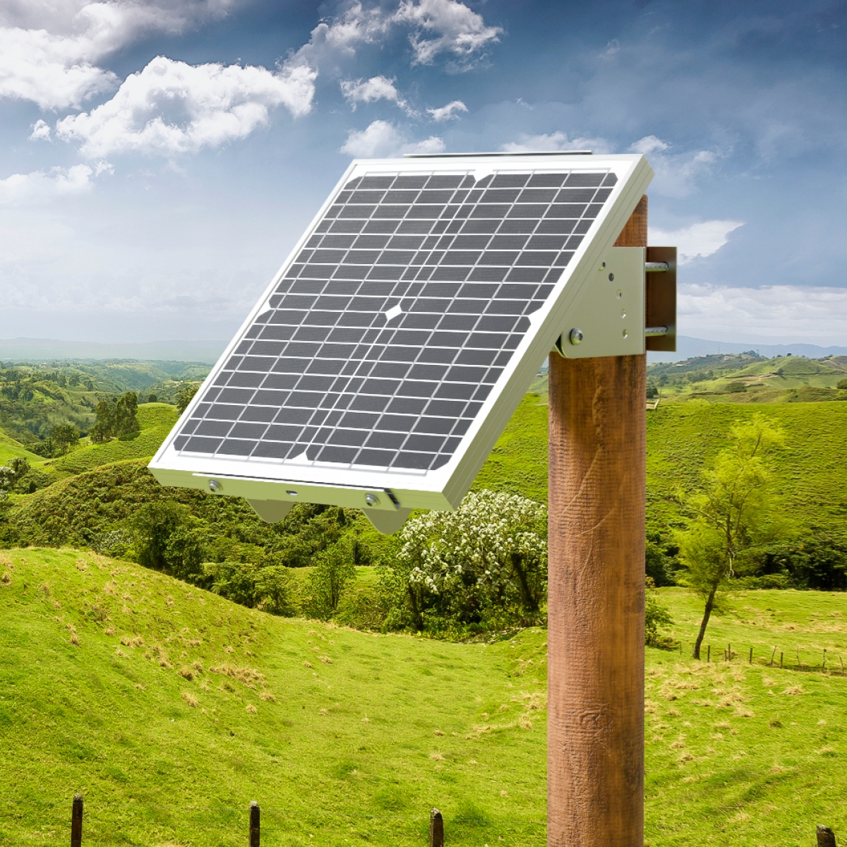 20W Post Mount Solar Panel 9