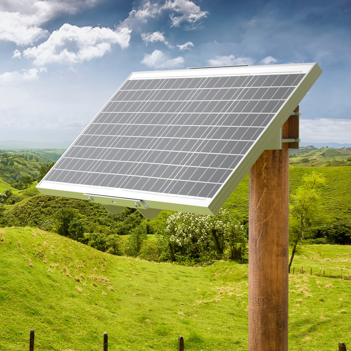 40W Post Mount Solar Panel 9