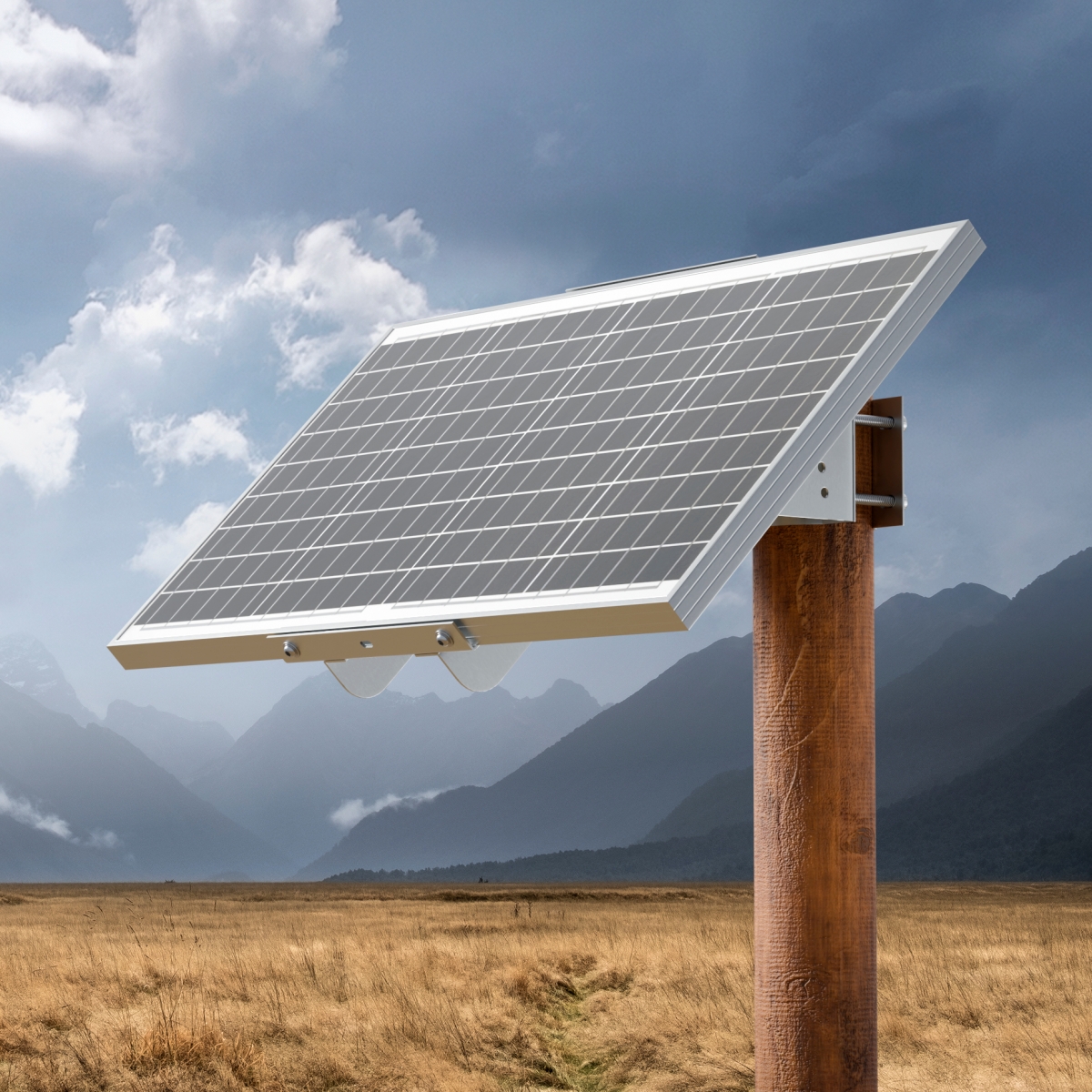 40W Post Mount Solar Panel 10